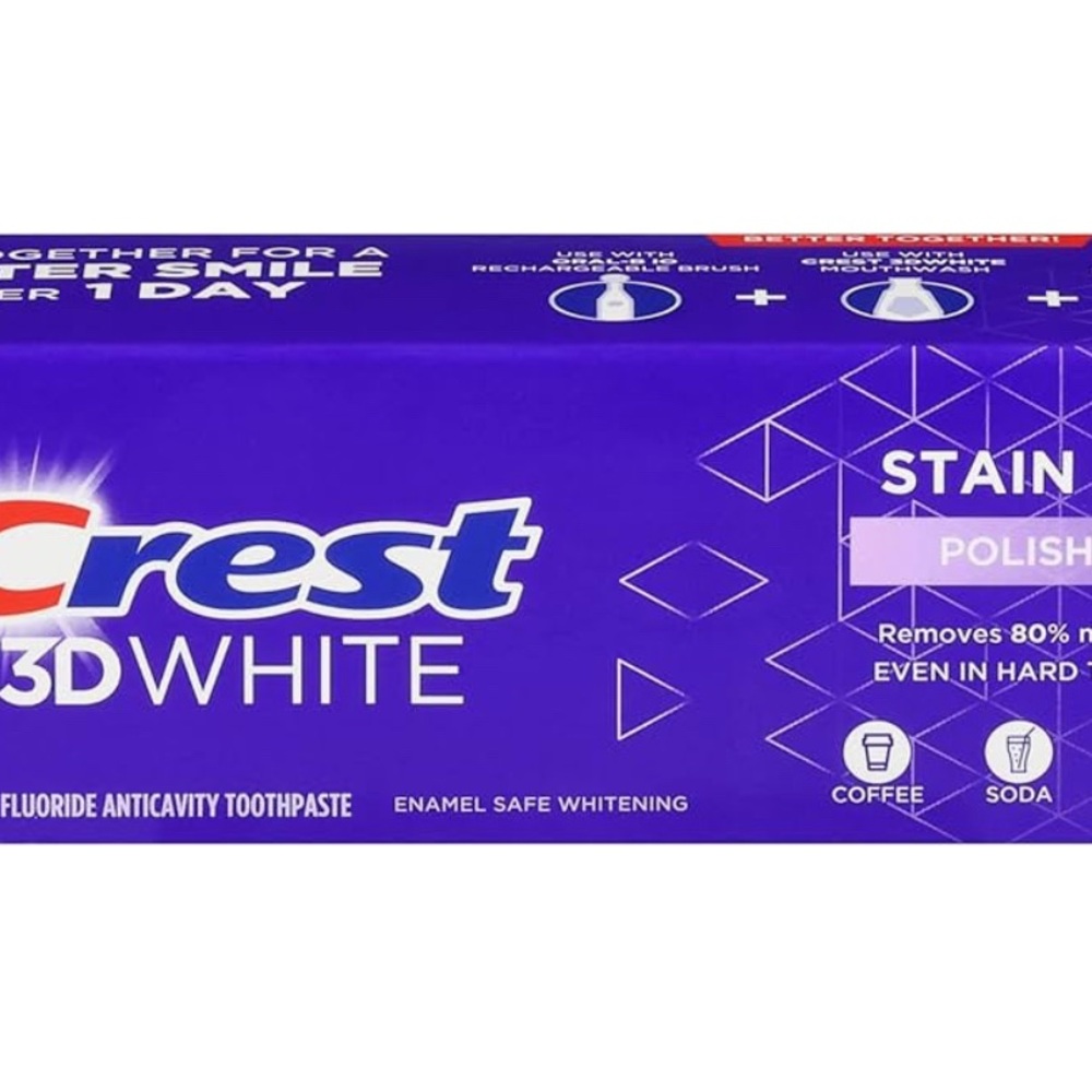 Buy 6 pack get 1 free Crest 3D White Toothpaste - Purple and White
